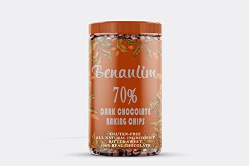 Benaulim Benaulim Dark Chocolate Chips(Real Chocolate)(70% COCOA), 150g