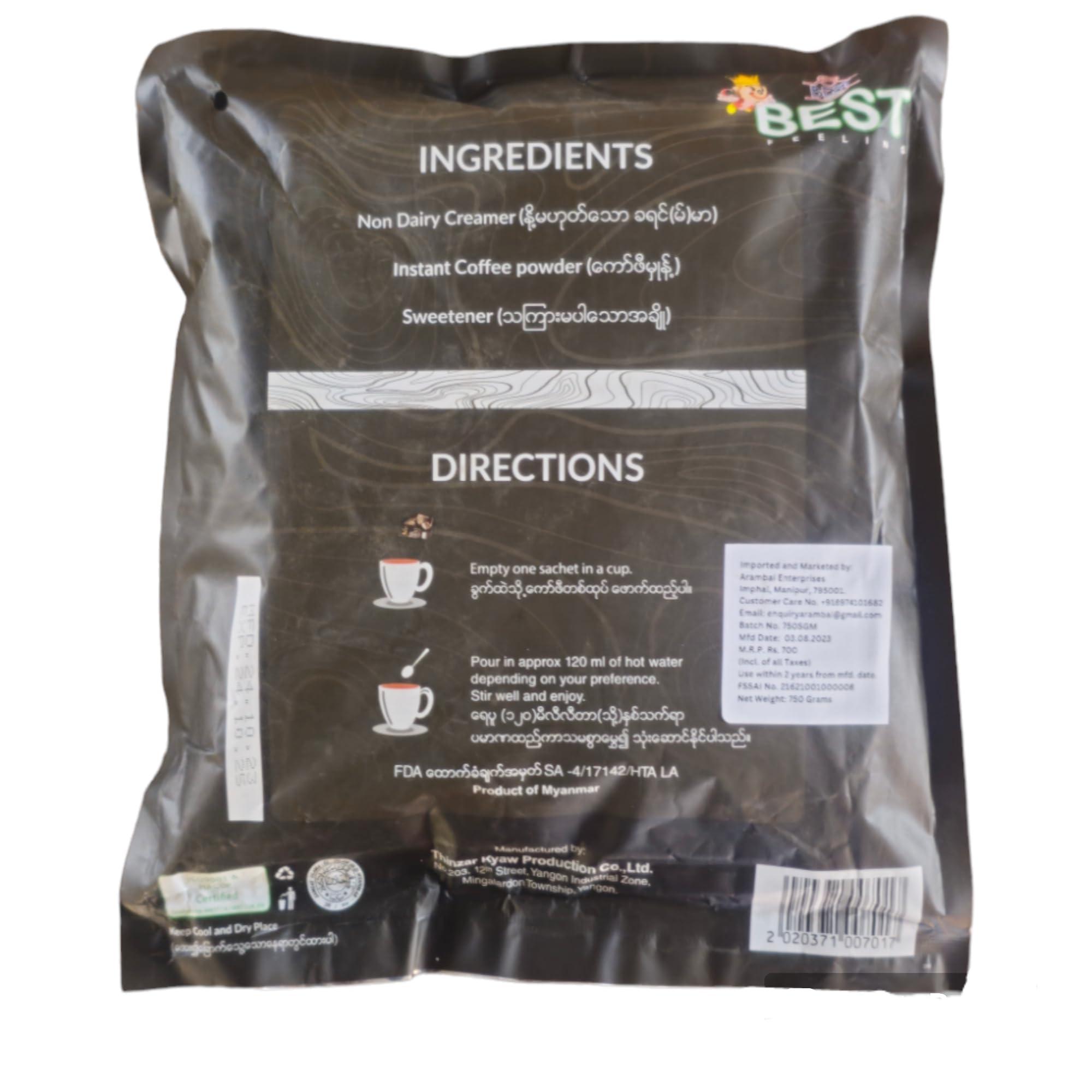 Generic Thai Coffee Mix 3 In 1 Sachets, Instant Coffee/ 550 Grams / 30 Sachet (Sugar-Free) - Powder