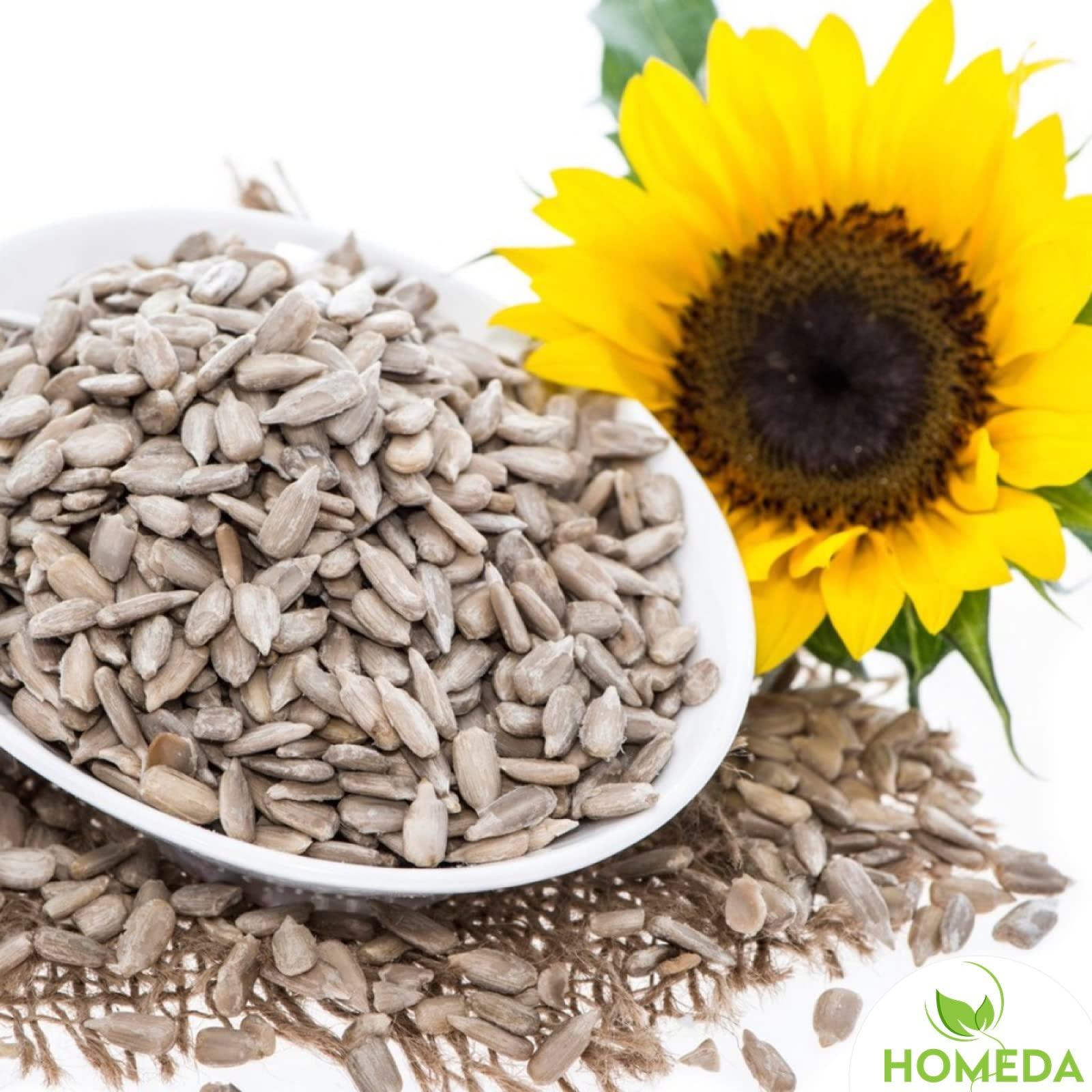 Homeda Homeda Raw Sunflower Seeds for Eating Organic (2 Kg - 2000 Grams), Unsalted Sunflowrr, Sun Flowers | Diet Food | Healthy Snack