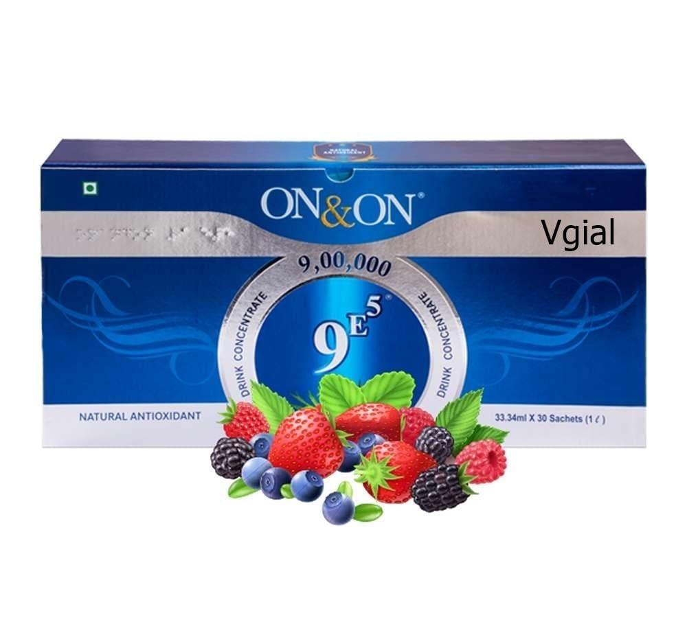 vgial vgial On & On 9E5 Drink Juice Concentrate-Natural Antioxidant Juice 33.34 Ml Each Pack Of 30 Sachets In One Box