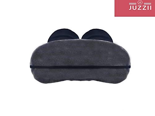 JUZZII JUZZII Velvet Super Soft & Smooth Sleep Eye Mask Shades for Men-Women, Girls-Boys, Kids - (Pack of 2 ) Couple Mask Set-30-31