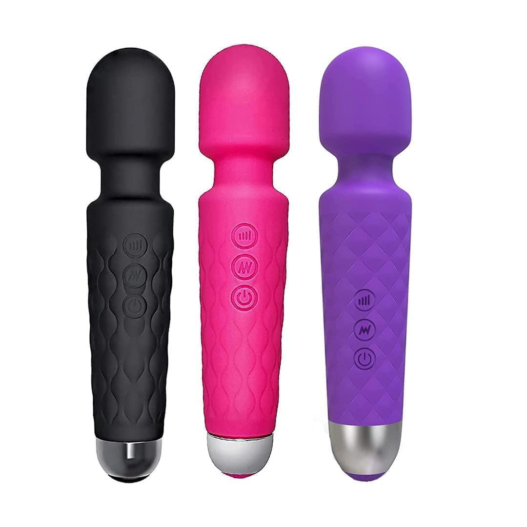MOYESTA MOYESTA Rechargeable Personal Body Massager for Women | Cordless Handheld Wand Vibrate Machine | Perfect for Pain Relief Massage (Multi Color)