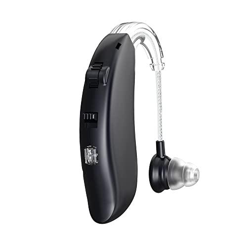 HP SOUND PLUS HP SOUND PLUS Hearing Aid/Rechargeable Sound Amplifier/Sound Enhancement Device/Editional Feature of Bluetooth Connection HP 106BT BLACK For Moderate Hearing Loss