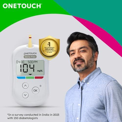 OneTouch OneTouch Verio Test Strips | Pack of 25 Strips | Blood Sugar Test Machine Testing Strips | Global Iconic Brand | For use with OneTouch Verio Flex Glucometer
