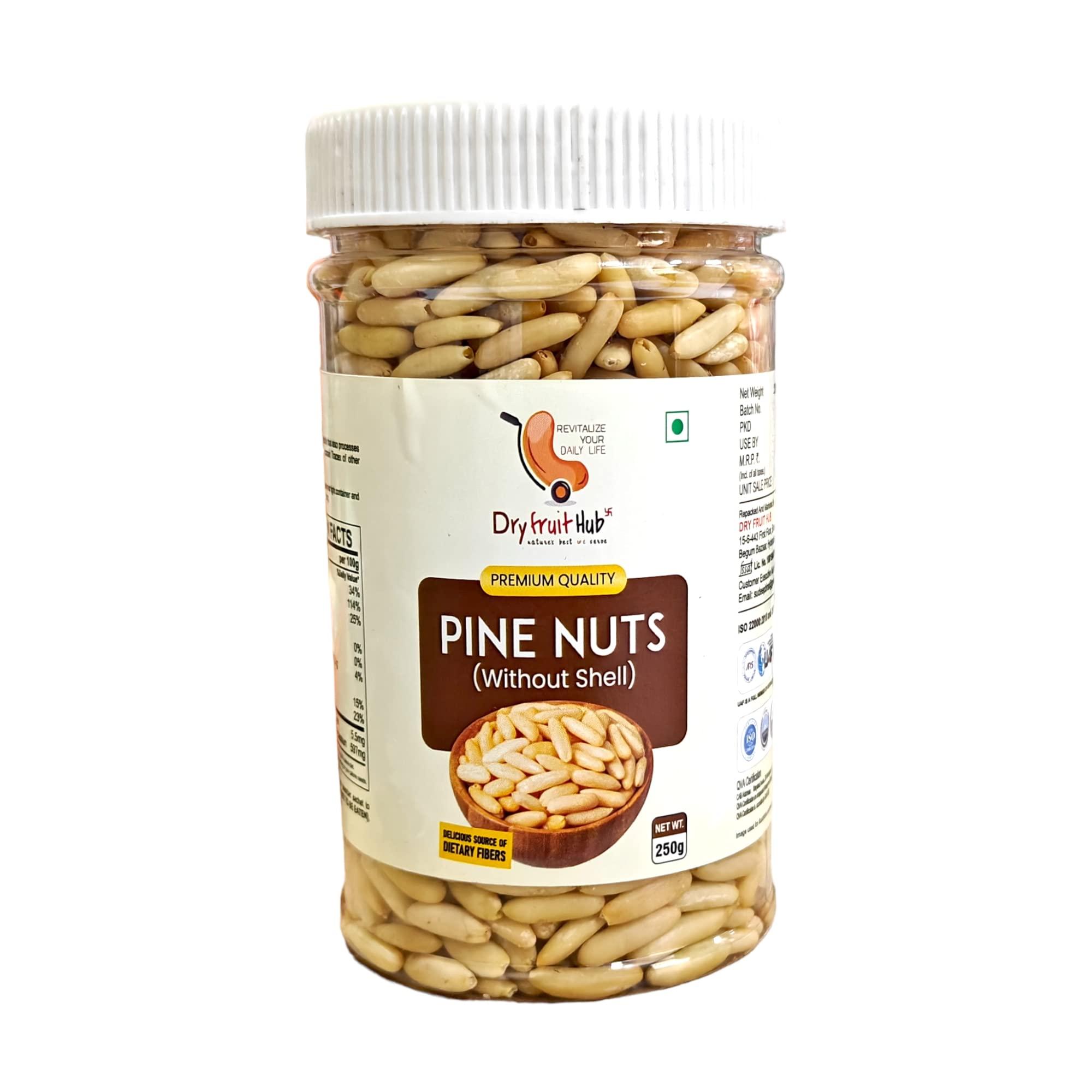 Dry Fruit Hub Dry Fruit Hub Pine Nuts without Shell 200gm Chilgoja,pine nuts chilgoza, Chilgoza Dry Fruits, Chilgoja In Dry Fruits Pack Of 200gm