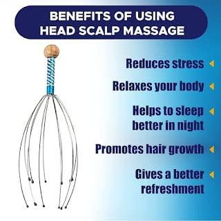 SSM Mart SSM Mart Head Scalp Massager | Machine Head Massager Scalp Scratcher 12 Fingers Head Scratcher For Head Massage Body Relaxing | Hair Massage for Pain Relief. (2)