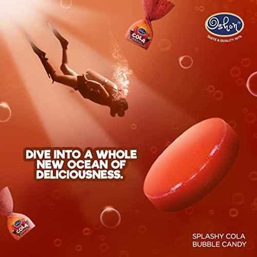 oshon Oshon Splashy Cola Bubbles Candy Jar - 100 Candies - Experience the Burst of Cola Flavour