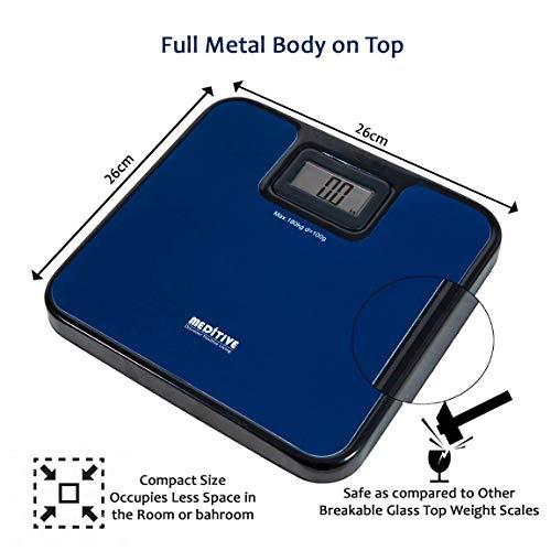 MEDITIVE MEDITIVE Digital Human Weighing Scale for Body weight, Durable Glass Platform, BMI Bluetooth Scale, (Minimum Weight: 7Kg, Maximum Weight: 180 Kg)