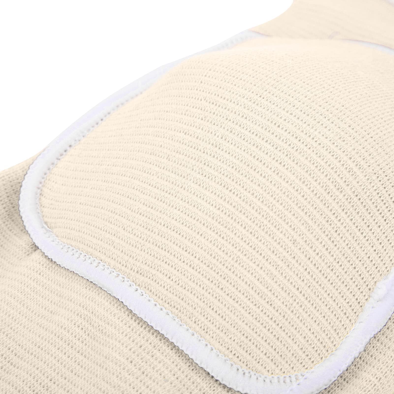 Shanrya Knee Brace, Kneeling Cushion Design Knee Sleeve Skin Friendly for Running(white)
