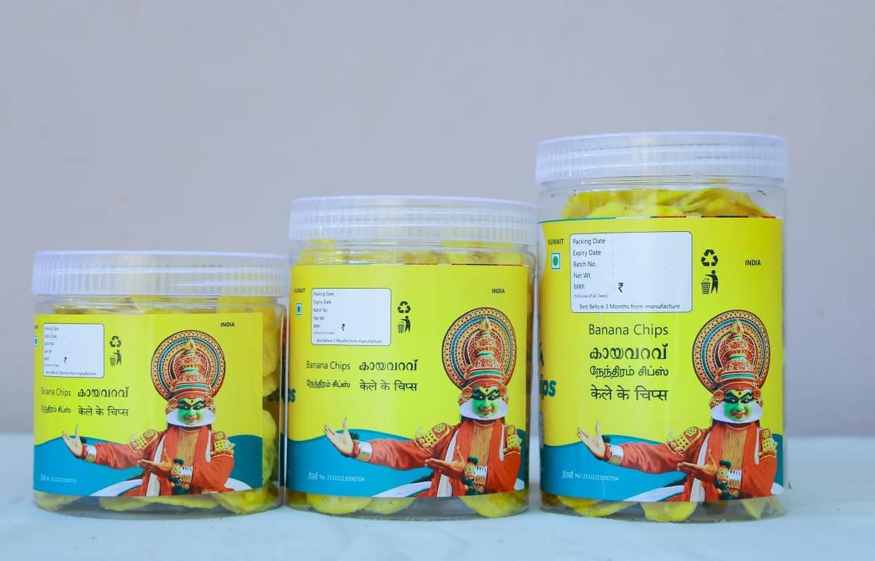 Farmwick FARMWICK\'s Natural Kerala Banana Chips - Delicious Snacks - 500 Gm (Pack of 1)