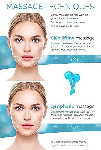 Finalize Finalize Ice Roller for Face Massager Facial Ice Globe, Smart Cool Face Roller Ball, Facial Massage Tools for for Neck, Eye Dark Circle Reduce Puffiness Anti Ageing (Pack of 2 Ball)