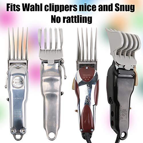 CR8GR8 Professional Hair Clipper Combs Guides, Hair Clipper Guards 1 & 1/4" 1 & 1/2" 2", Mega NO.16 NO.12 NO.10 fits for Most Wahl Clippers (NO.10+NO.12+NO.16, White)