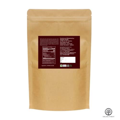 Organic forest Organic Forest Country Side Brown Sugar Mineral Rich And Raw Luscious Sugar 100 % Natural Brown Sugar Standard Zip Lock Pack Of 2000 Gm (1 kg (Pack of 2))
