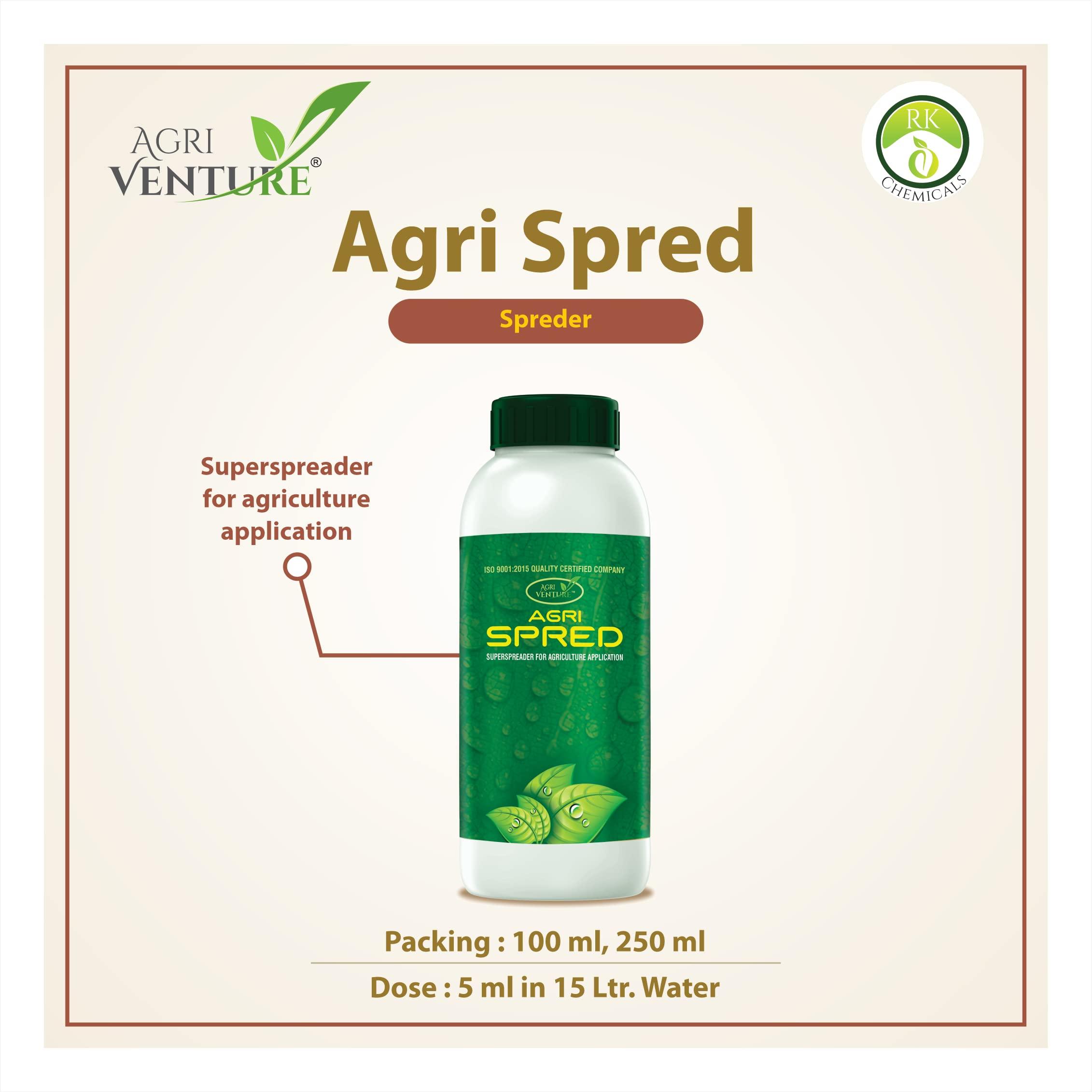 AGRIVENTURE AGRIVENTURE AGRISPRED - 250ML (Silicon Spreader) Sticking Wetting Agent, Non Ionic Surfactants (250ML X 1)