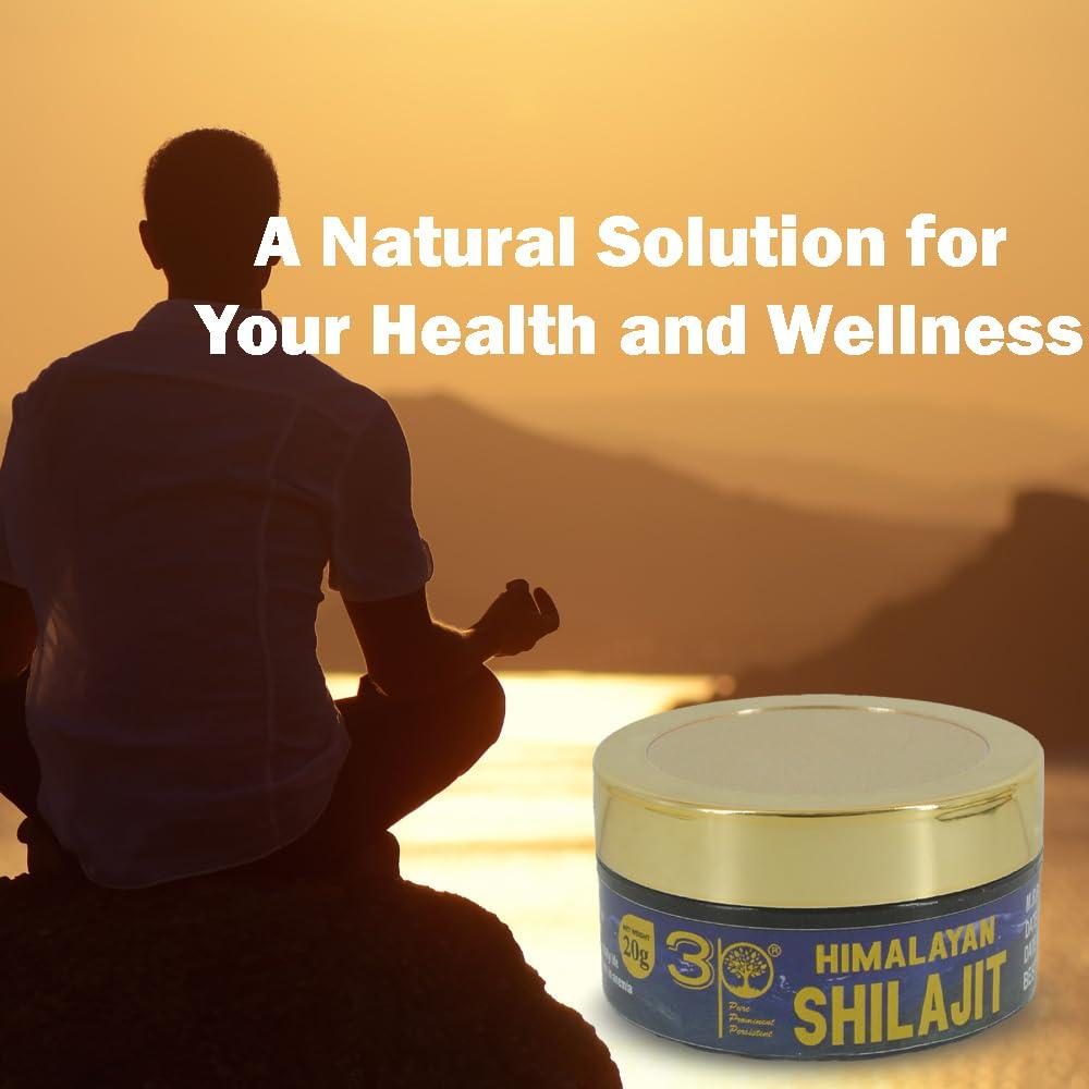 3P 3P Pure Himalayan Shilajit/Shilajeet enriched with fulvic acid and lab report - 40gm (20gm X 2packs)