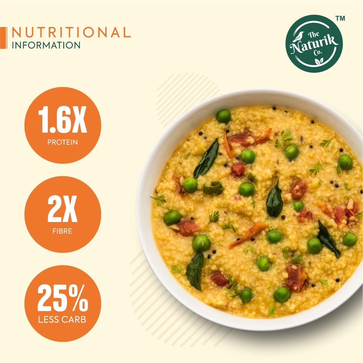 The Naturik Co The Naturik Co. Masala Millet Khichdi 500g: Ready to Eat, High Protein, Gluten-Free, Vegan, Low Calorie and No Preservative