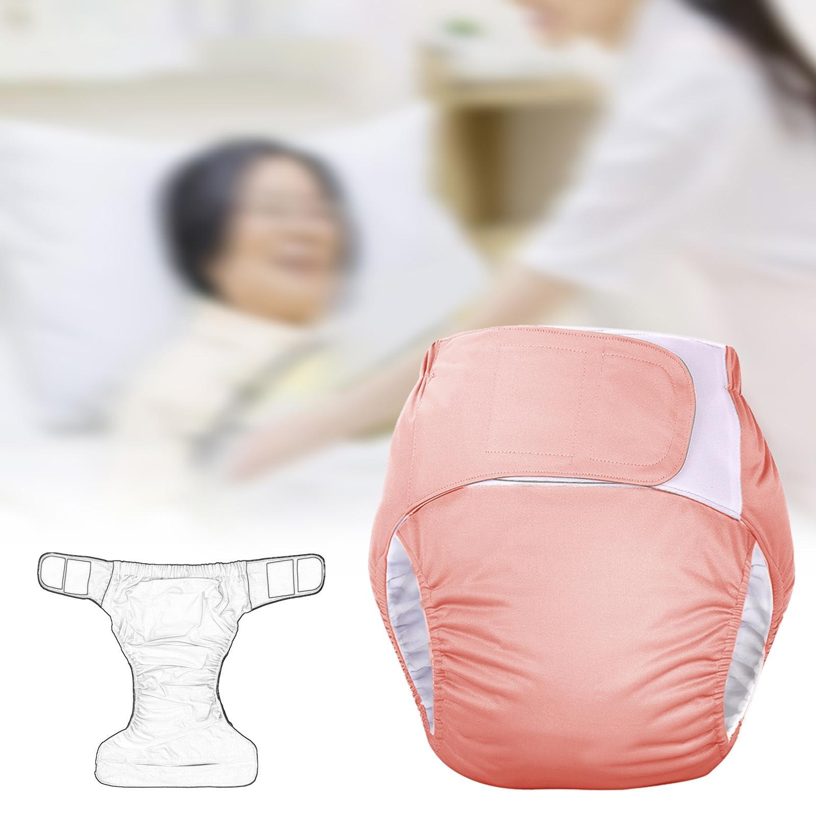 Bnf BNF Adult Cloth Diaper Washable Nappy Cover Protective Underwear Leak Protection Pink |Health & Beauty | Medical, Mobility & Disability | Daily Living Aids | Incontinence Aids