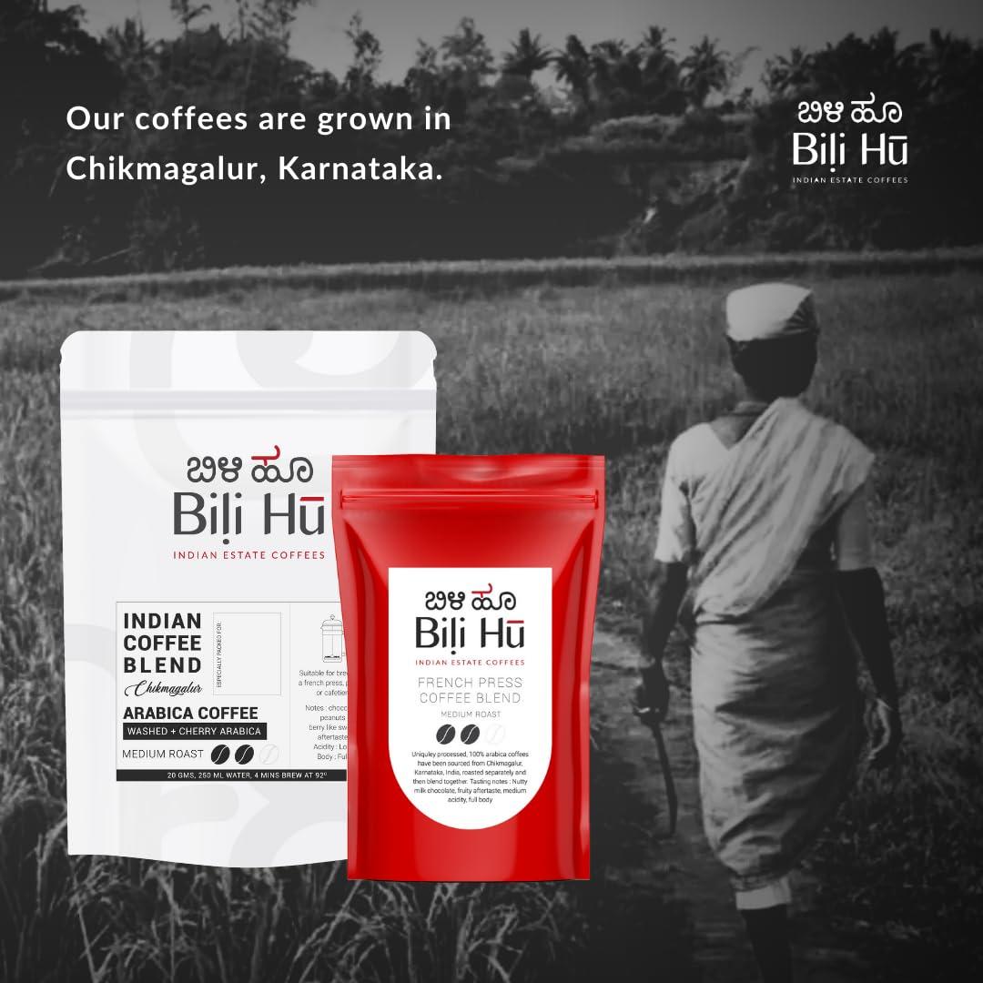 Bili Hu Bili Hu 70% Arabica 30% Robusta Blend Coffee | Whole Beans - 200G | Made with 100% Specialty Grade Arabica & Robusta Freshly Roasted Coffee Beans