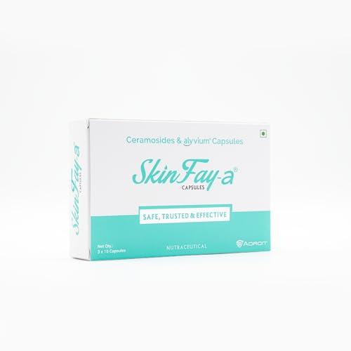 SkinFay Skinfay- A Capsule combination of ceramoside & alyvium | For Inflammation | Improves skin moisturization | Alyvium 300mg | Ceramosides 35mg
