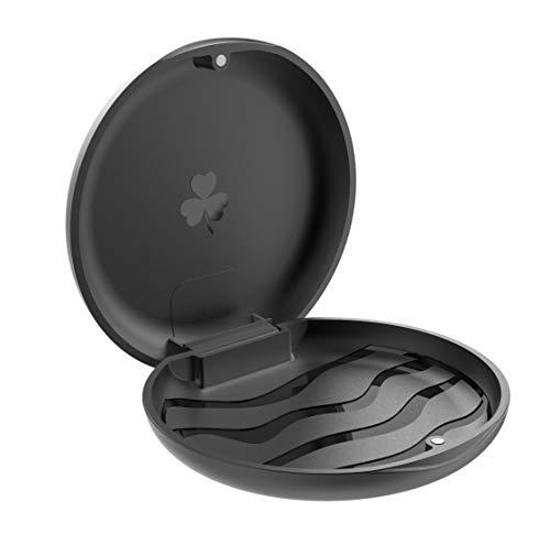 ZIZNBA 2 Pack Retainer Cases, Solid Orthodontic Retainer Cases-Black