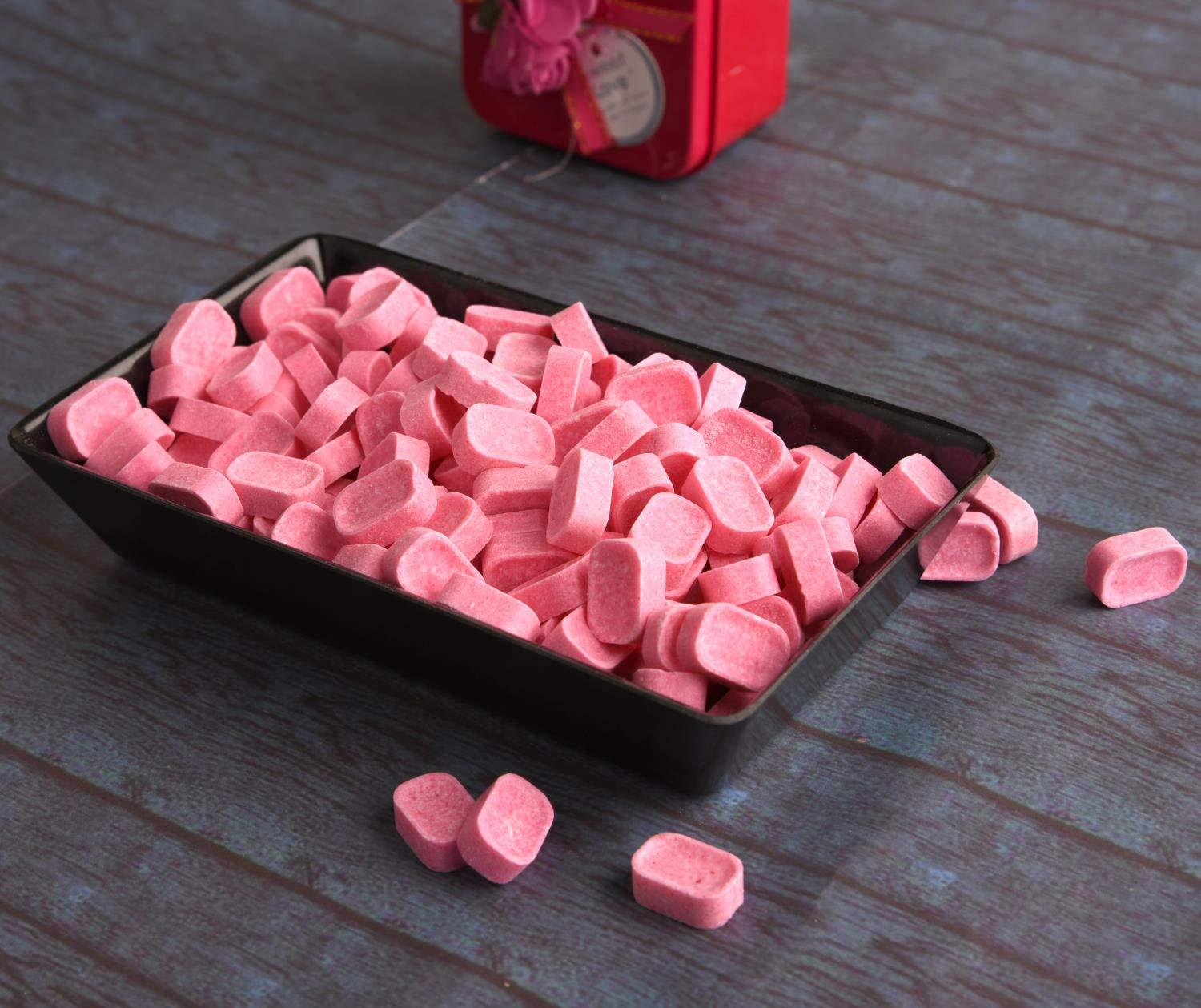 Lemor Lemor Fruit Candy Sugar Candy Rose Mint Flavored Sugar Boiled Candy for Kids and adults (330 gms, 165 gm x 2 Jars) Mint Candy For Kids And Adults, Khatti Mithi Goli