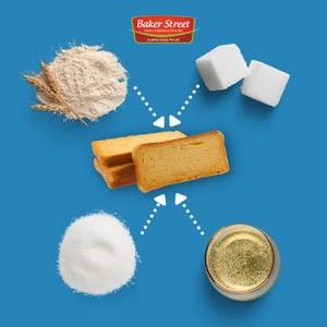 BAKER STREET Baker Street Sugar Free Rusk Toast 200g (Pack of 3)