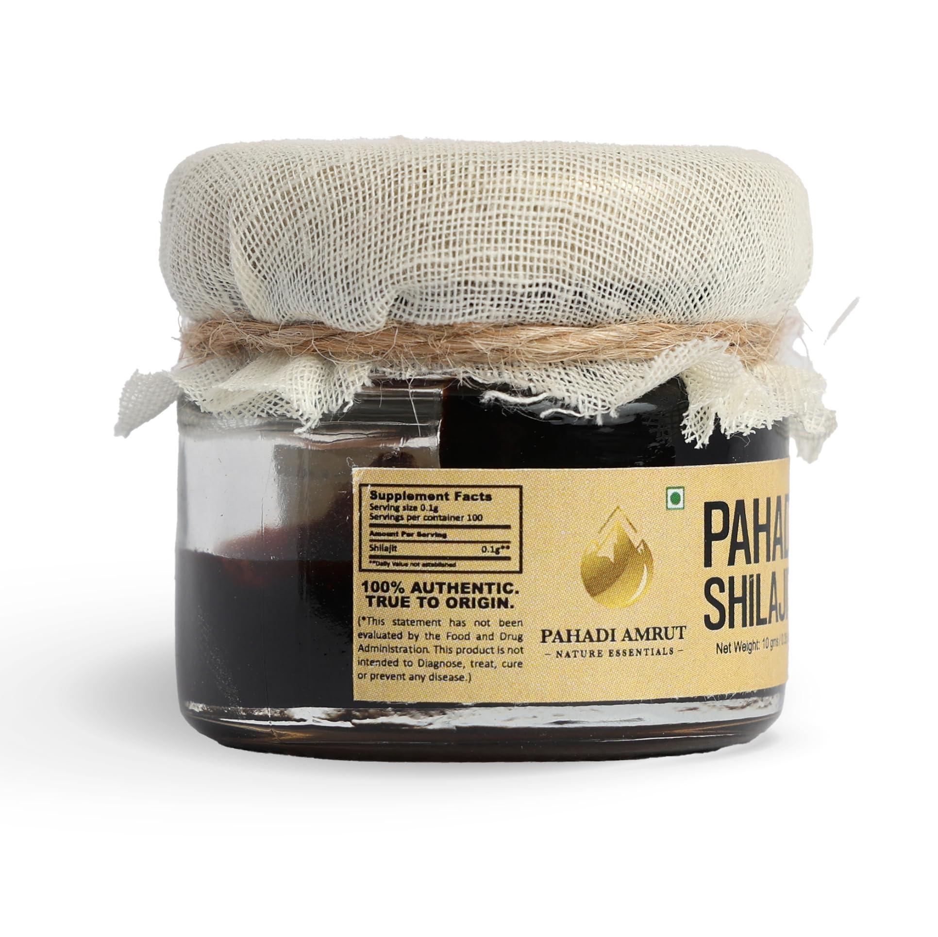 Pahadi Amrut Pahadi Amrut Shilajit | 100% Natural Himalayan Shilajit I Pure Shiliajit 10G Paste