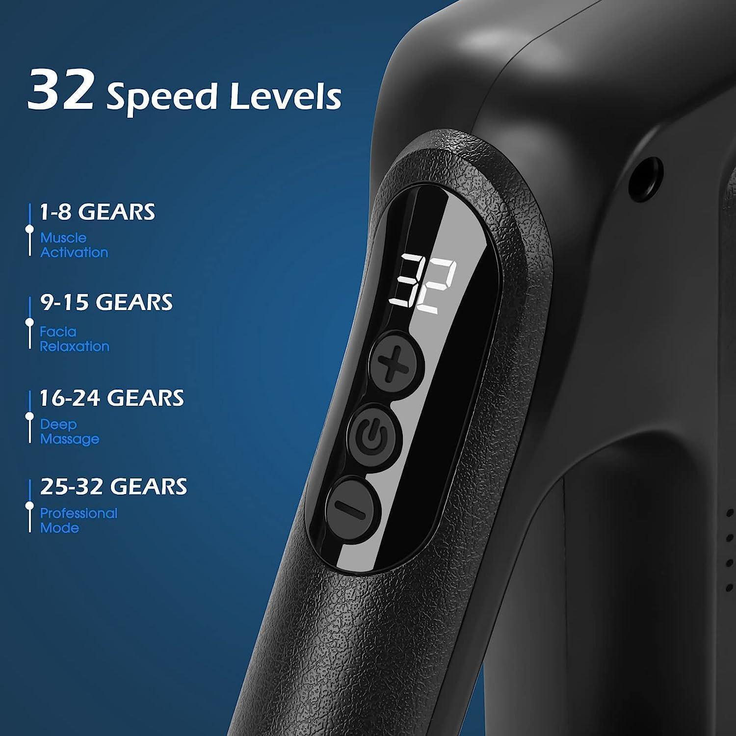 R A Products R A Products Cordless Massage Gun|Deep Tissue Percussion Body Massage Machine For Pain Relief|8 Specialized Heads|Massager Machine For Full Body,Battery Powered