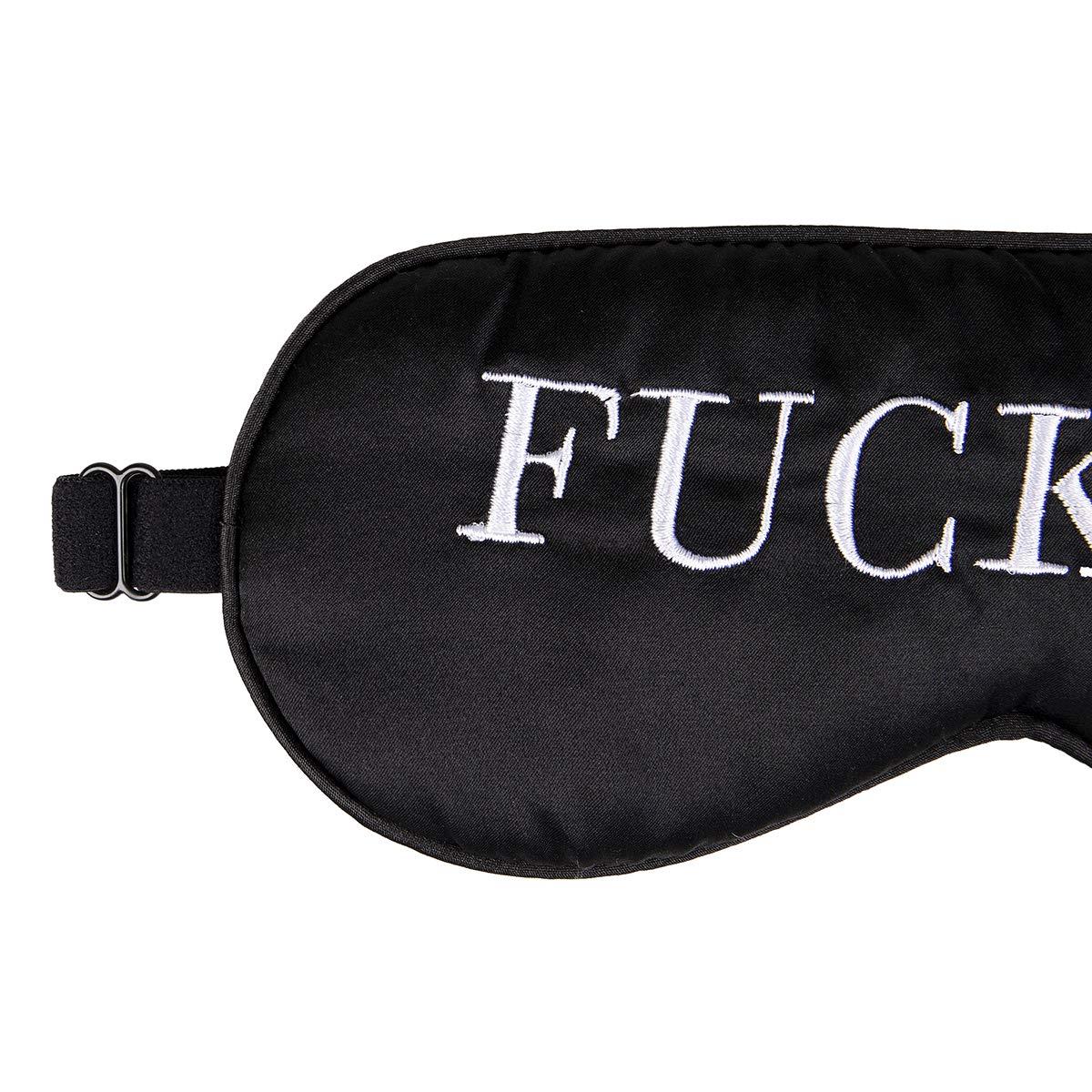 NMM Global Fuck Off, Medium: Nmm Global 100% Mulberry Silk Sleep Mask, Natural Sleeping Mask For Men & Women, Super Soft Eye Mask For Sleeping With Free Ear Plugs(Fuck Off)