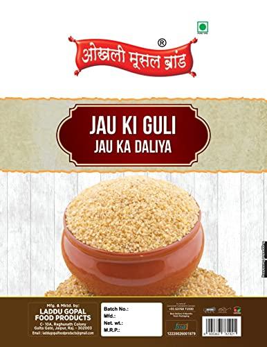 OKHLI MUSAL BRAND Organic Jau Ka Dalia/Guli | Barley Dalia 1 kg- Organic Dalia Barli Arisi