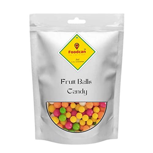 FOODCAN Foodcan Fruit Balls Candy (Multi Color & Fruity Flavor), 400 Gram