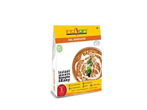 Indian Kitchen Foods Indian Kitchen Foods Freeze Dried Gluten-Free Ready to Eat Food | Instant Vegetarian Meal - Dal Rice Combo (2xJeera Rice, Dal Fry and Dal Makhani), Pack of 4