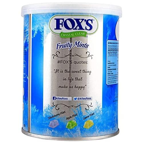 Fox's Fox\'s Crystal Clear Fruity Mints Pack of 4 Jar, 4 x 180 g