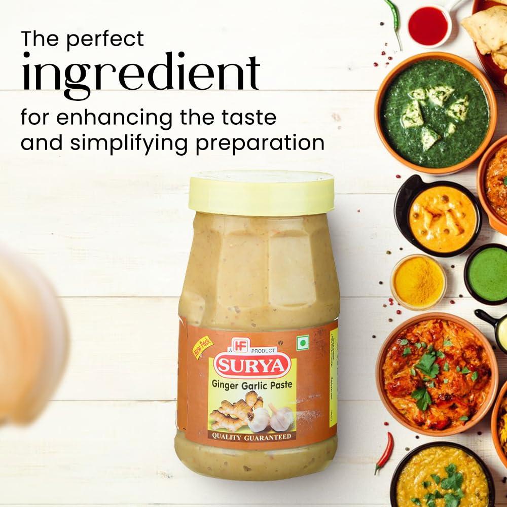Surya Surya 500gm Ginger Garlic Paste |Adrak Lahsun Paste |Cooking Paste |Ready to use