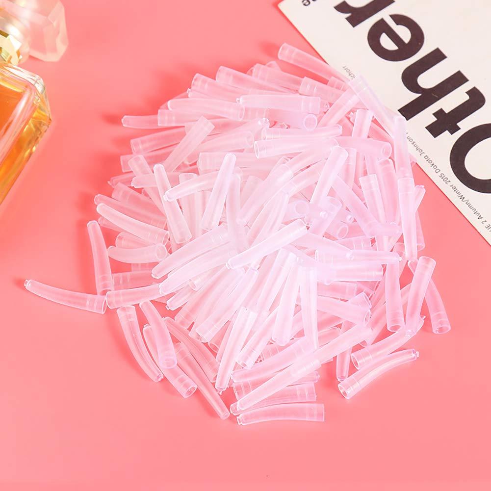 ccHuDE ccHuDE 100 Pcs Clear Tweezer Point Protectors Cap Tweezer Tip Protective Covers Stopper