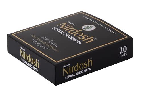 Nirdosh Nirdosh Herbal Dhoompan (Without Filter) 100% Made Up from Organic Ingredients (Pack of 2) 40 Beedi