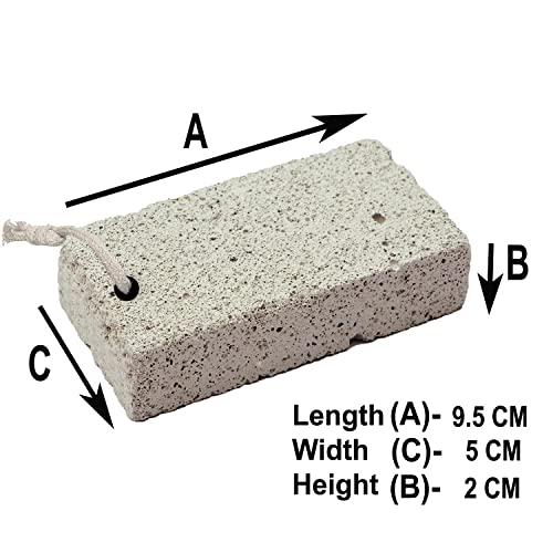 Mohsin Collection Mohsin Collection Foot cleaning Stone Made Portable Bathroom Foot Cleaner Cloth Washing 100% Natural Stone ([SET OF 2])