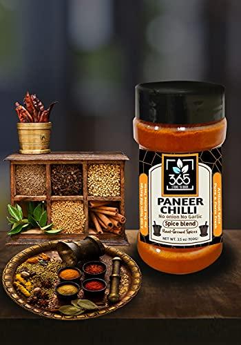 365 STORE TO DOOR 365 STORE TO DOOR Indian Spice – Jain Paneer Chilli Masala, 100 gm. | Homemade Powdered | for Healthy Cooking | Ready to use | All Seasonings Spices | Pure & Hygiene | Spice Mix – Pack of 1