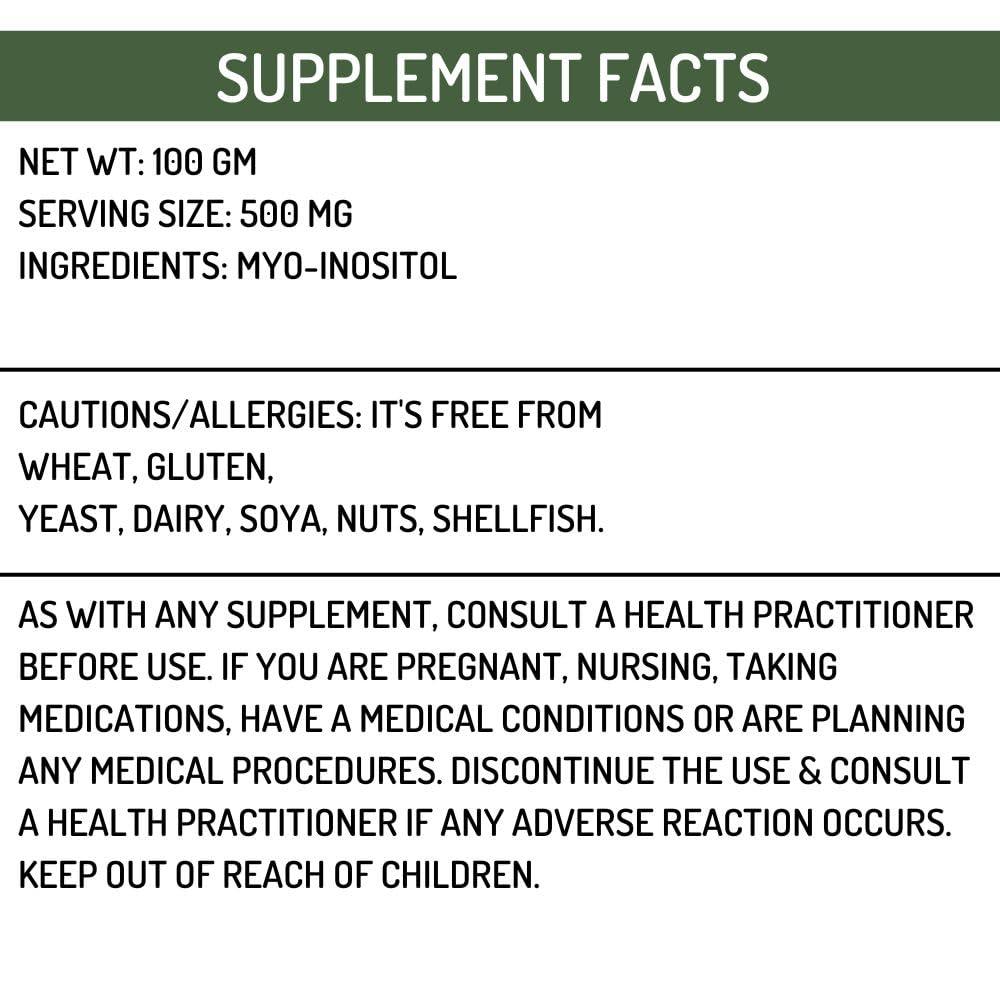 HOLLYWOOD SECRETS Hollywood Secrets Myo-Inositol Vitamin B8 Powder 100 gm