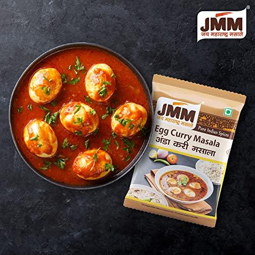 JMM JAI MAHARASHTRA MASALE Jai Maharashtra MASALE Egg Curry Masala, Pure Indian Spices, Taste of 70 Years' Experience, Since 1952, Natural Maharashtrian Flavor, No Artificial Colors or Flavor Added (250 GM)
