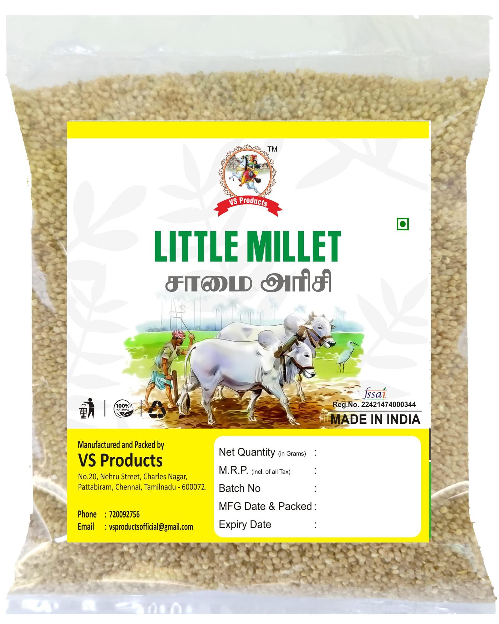 VS Products VS Products Little Millet Natural Grains | Kutki | Samai | Same | Samulu | Samai Rice, 10Kg