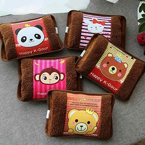 Tagve Tagve Cute Hot Water Bottle Electric Charging Bag Cartoon Hand Warmer Back Pain 220V Warming Rechargeable (Color May Vary- Pack of 2)