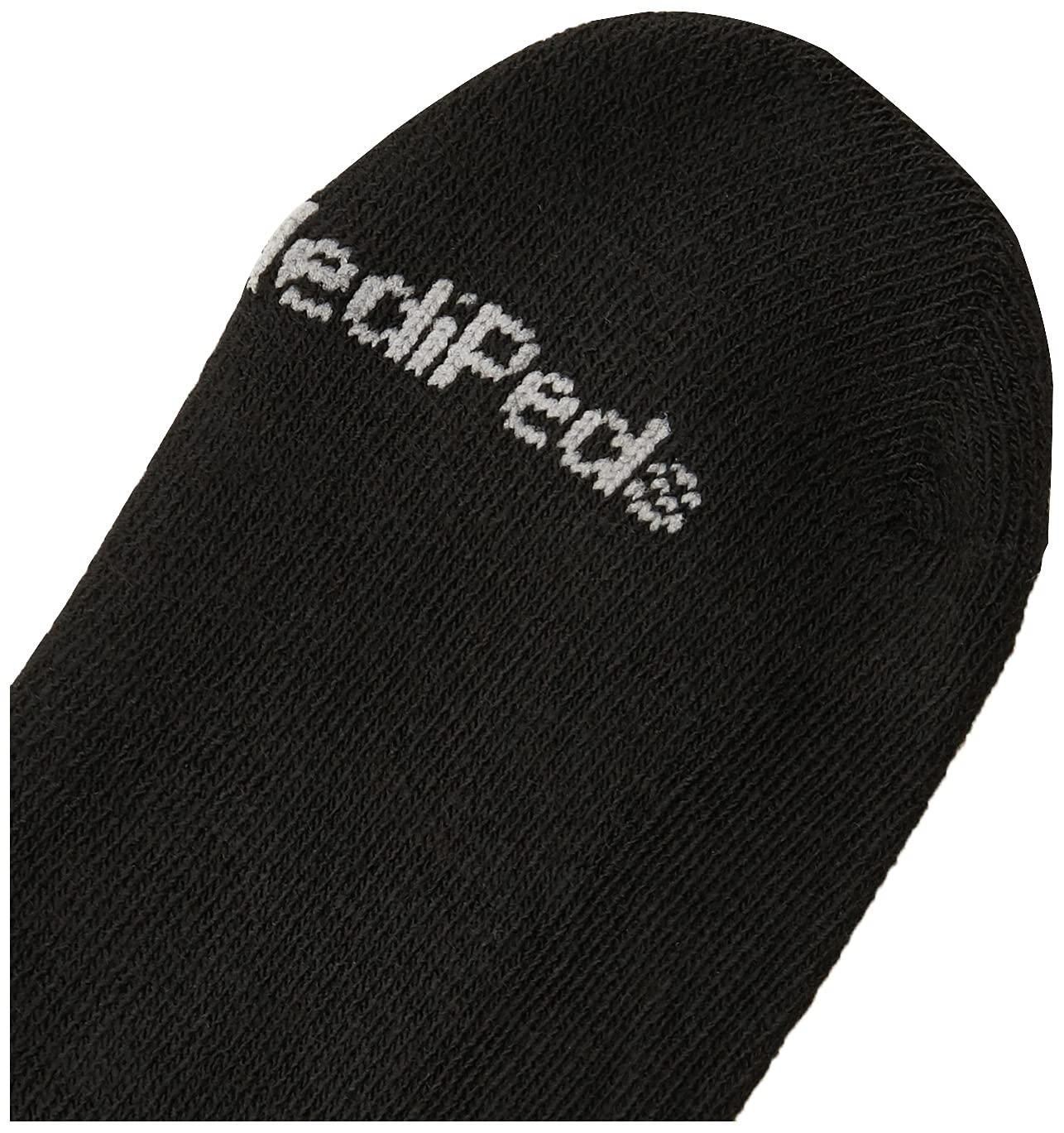 MediPeds MediPeds Polyester Peds Women\'s Diabetic Quarter Quarter Length Socks With Non-Binding Top And Cushion 4 Pairs, Black, 7-10