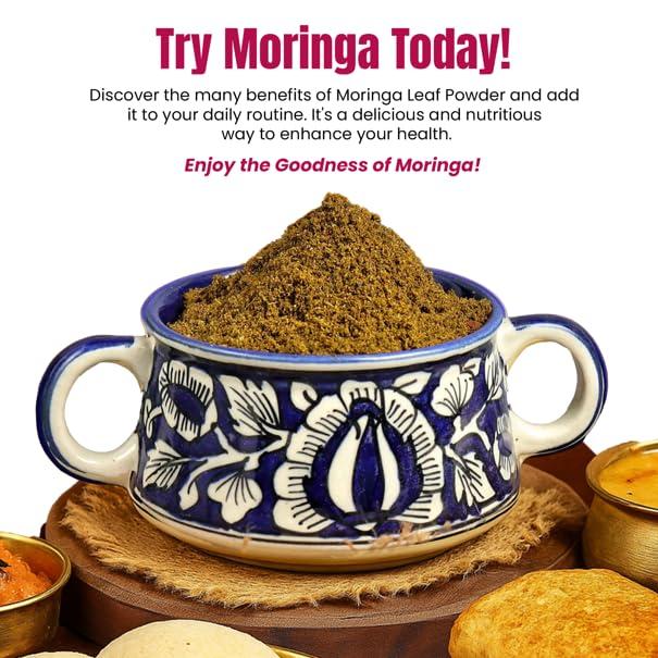 Ramadevi FOODS Ramadevi FOODS Drumstick leaves Spicy Podi/Moringa Powder/Munagaku karam - Without Garlic | Size - 200gm