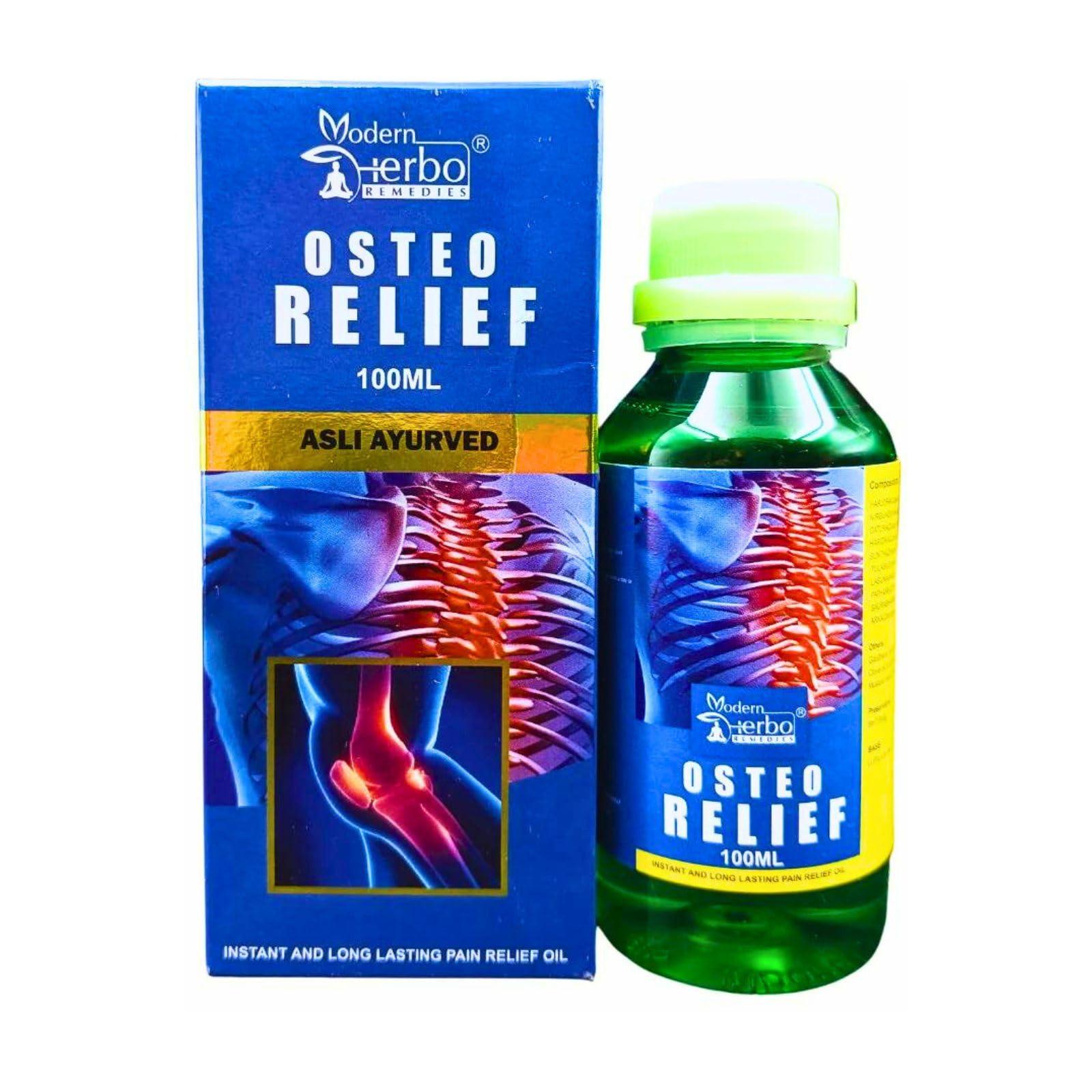HERBSHD Ayurvedic Osteo Relief Oil & Go-Pen Capsule | 100ml & 30 Capsule | Combo Pack