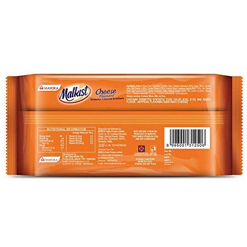 Malkist Malkist Cheese and Chocolate 2 Flavored Crunchy Crackers Biscuits 138gm (12 Piece Per Pack) (Pack of 5)