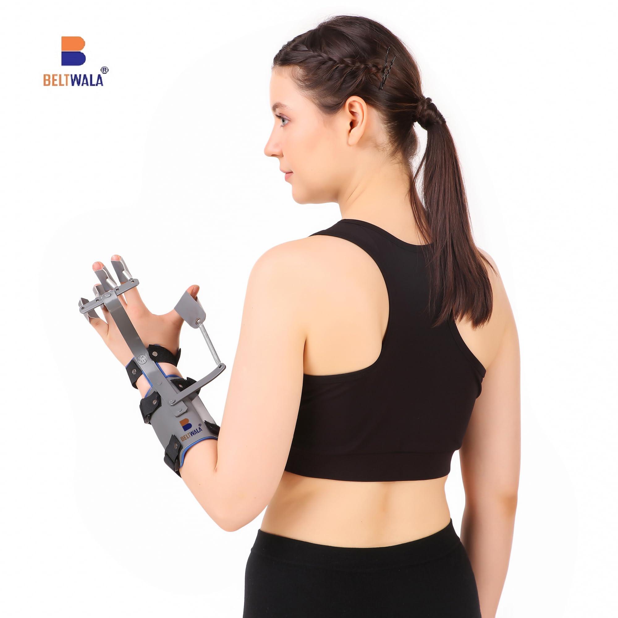 BELTWALA BELTWALA Aluminium Dynamic Cock Up Splint For Carpal_Tunnel_Syndrome With Finger Extension Assist(Right Hand),Free Size