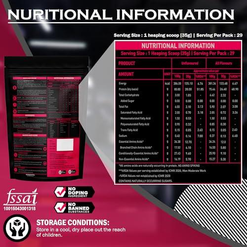 NAKPRO NAKPRO HYDRO Whey Protein Hydrolyzed | 25.4g Protein, 5.8g BCAA | Easy Mixing, Low Carbs, Easy Digesting Whey Protein Supplement Powder for Men, Women & Athletes | 1 Kg (Banana)