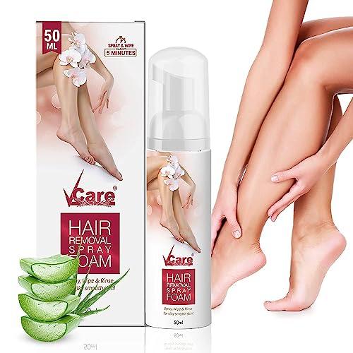 VCare VCare Hair Removal Spray Foam & Hair Growth Retardant Gel Combo -Effective & Painless Body Hair Removal Cream|Reduce Unwanted Hair Growth on Body, Safe &Non-Irritating Hair Remove Cream for Legs& Arms