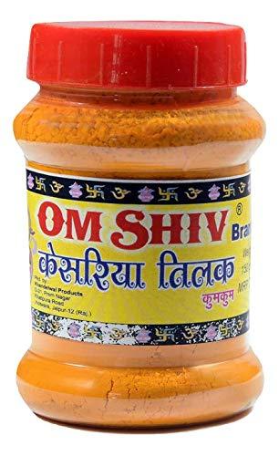 Om Shiv Om Shiv Kumkum Pila Tilak (150g Dabbi X 12 Pcs= 1Box)